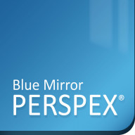 Acrylique Bleu Aspect Miroir 