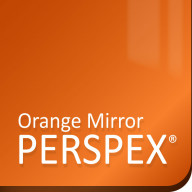 Acrylique Orange Aspect Miroir