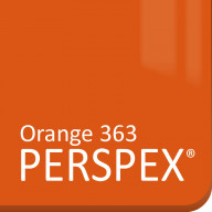 Orange 363 Perspex
