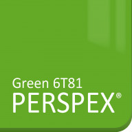 Green 6T81 Perspex
