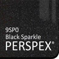 Black Sparkle Perspex