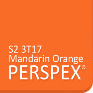 Mandarin Orange S2 3T17 Perspex