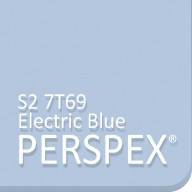 Electric Blue S2 7T69 Perspex
